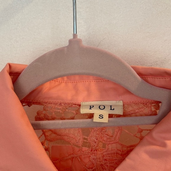 POL Peach Lace Blouse - Picture 2 of 5